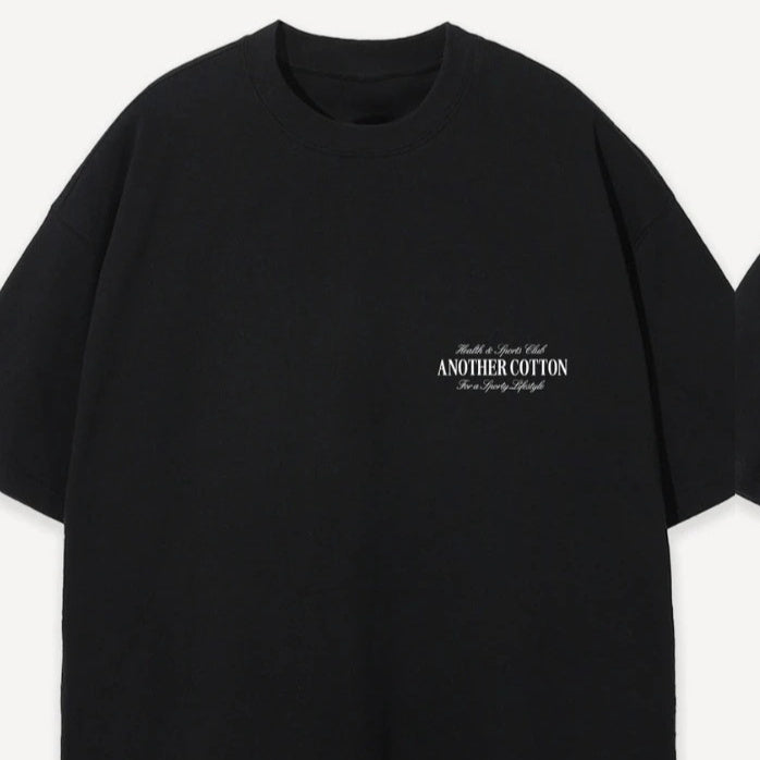 Heavyweight cotton t-shirt front view